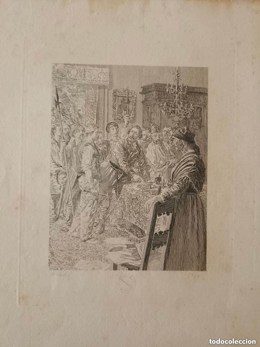 Arte: Antiguo grabado W. Barbotin - Foto 1