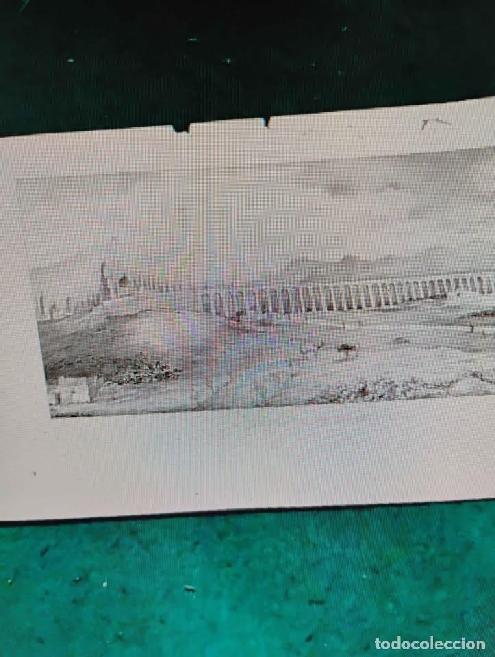 Arte: Acueducto de Quer&eacute;taro, Grabado Antiguo