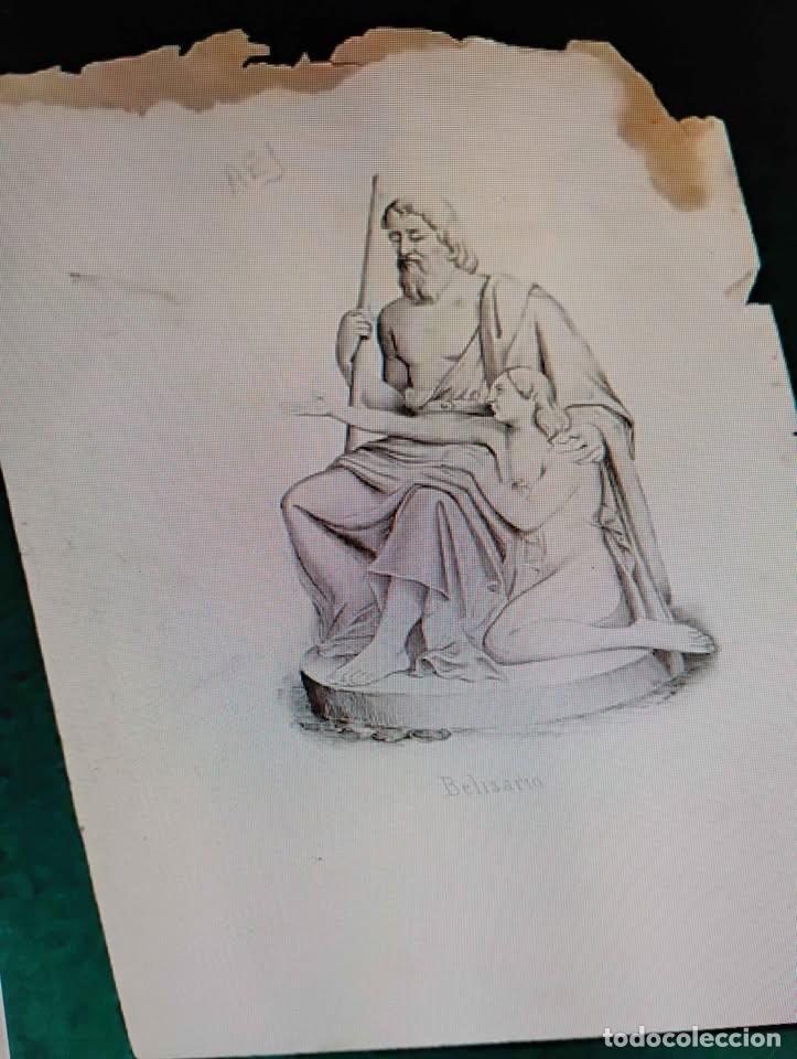 Arte: Belisario, Grabado Antiguo suelto