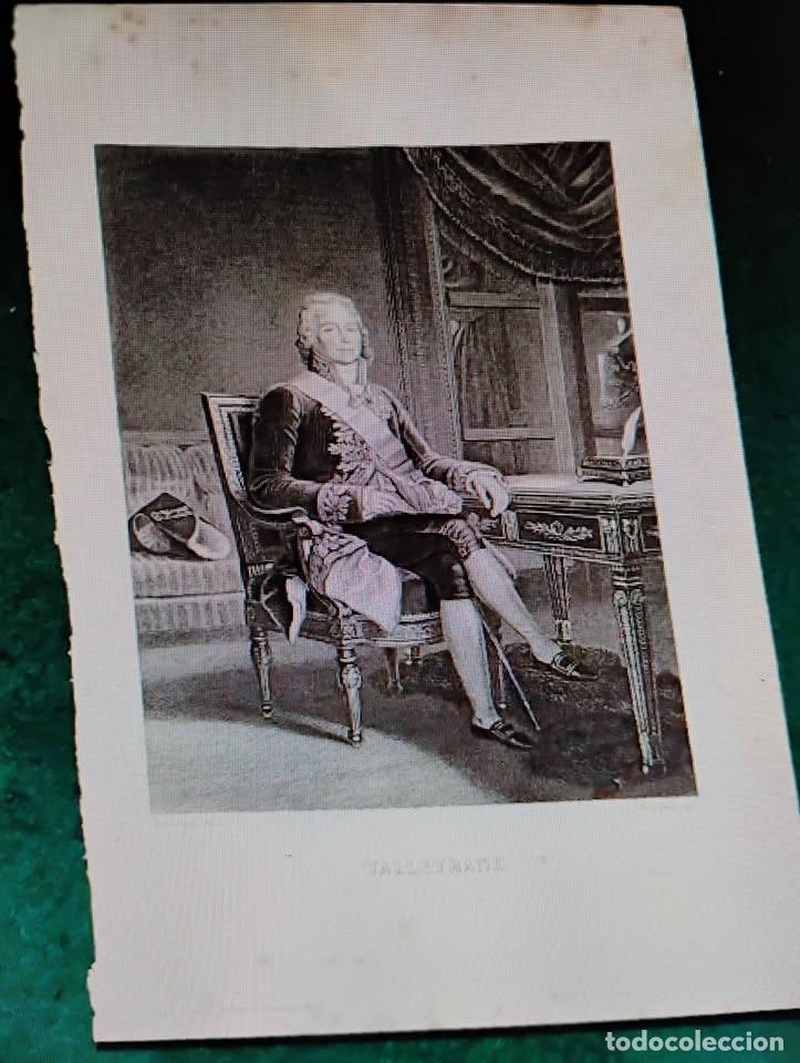 Arte: Talleyrand Grabado Antiguo suelto