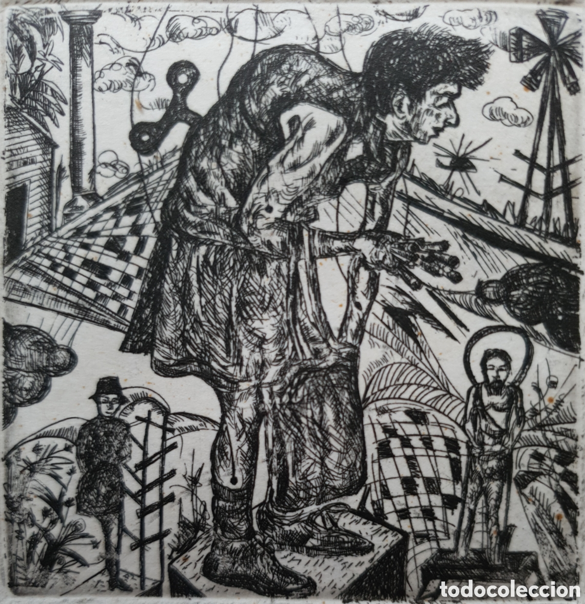 Arte: Eduardo Guerra (Cuba, 1967) - Realismo M&aacute;gico.Firmado.