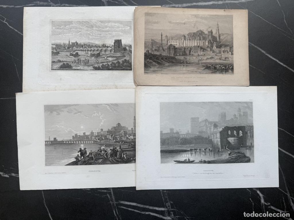 Arte: Cinco vistas distintas de C&oacute;rdoba (Andaluc&iacute;a, Espoa&ntilde;a), hacia 1850. Varios autores