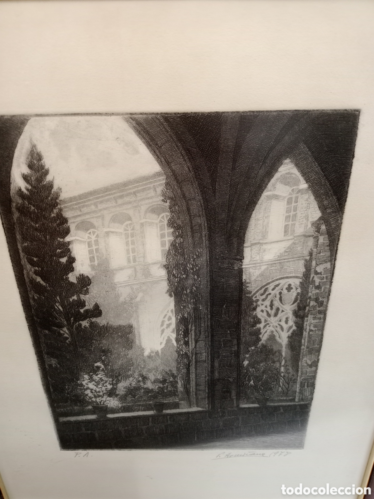 Arte: Grabado claustro g&oacute;tico - Foto 4