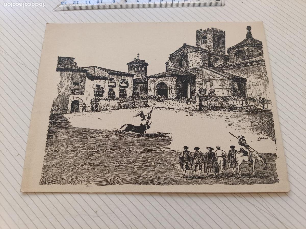 Arte: Toros 1953. Dedicado por el autor J. Gallardo