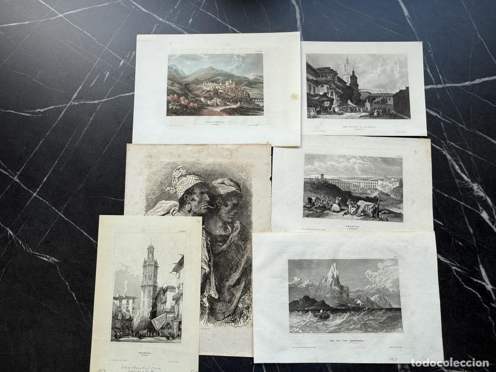 Arte: SEIS DIFERENTES IM&Aacute;GENES DE ESPA&Ntilde;A, HACIA 1850. VARIOS AUTORES