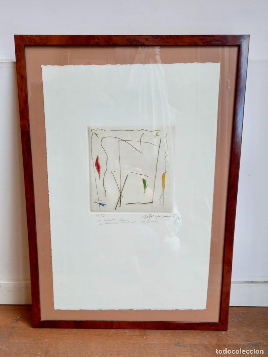 Arte: composici&oacute;n abstracta en grabado del pintor y poeta espa&ntilde;ol Albert R&agrave;fols-Casamada (1923&ndash;2009)