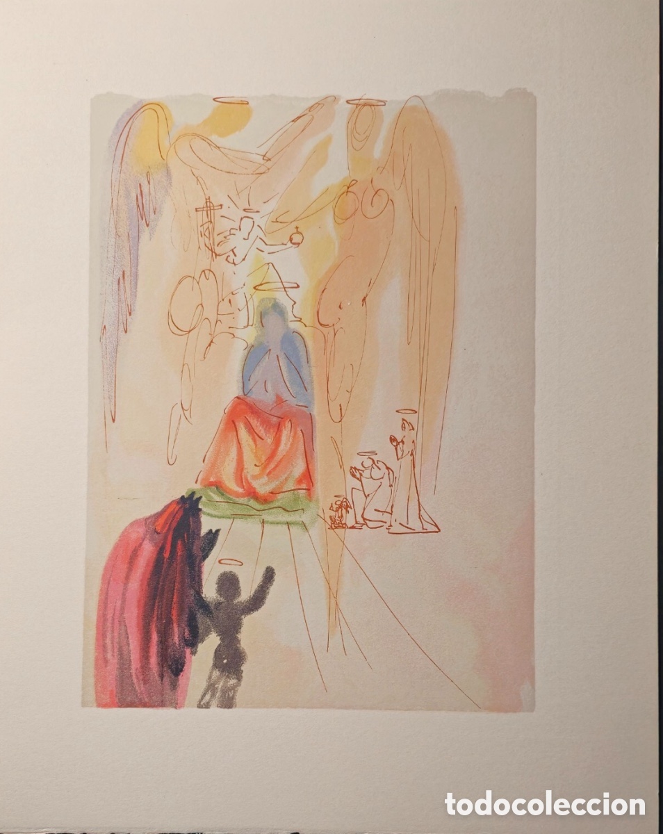 Arte: Xilograf&iacute;as Divina Comedia Salvador Dali Original Edici&oacute;n Italiana Salani 1964