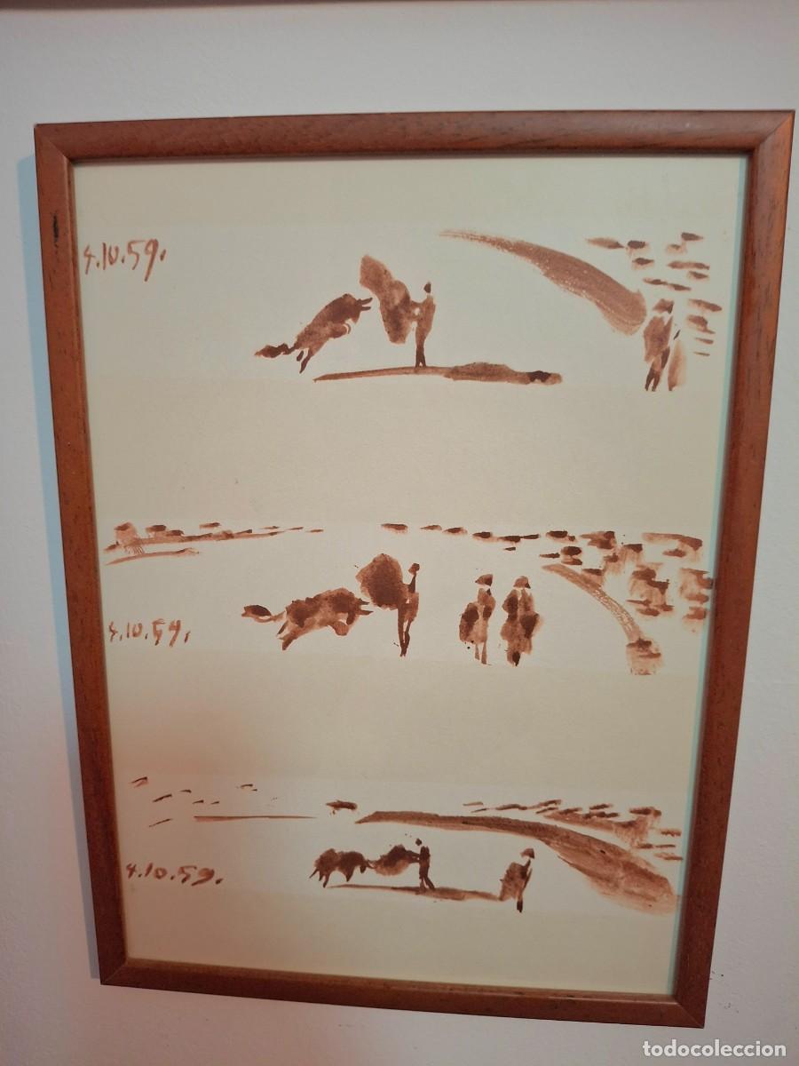 Arte: Grabado de Picasso &rdquo;Toros y toreros&rdquo; - Foto 1