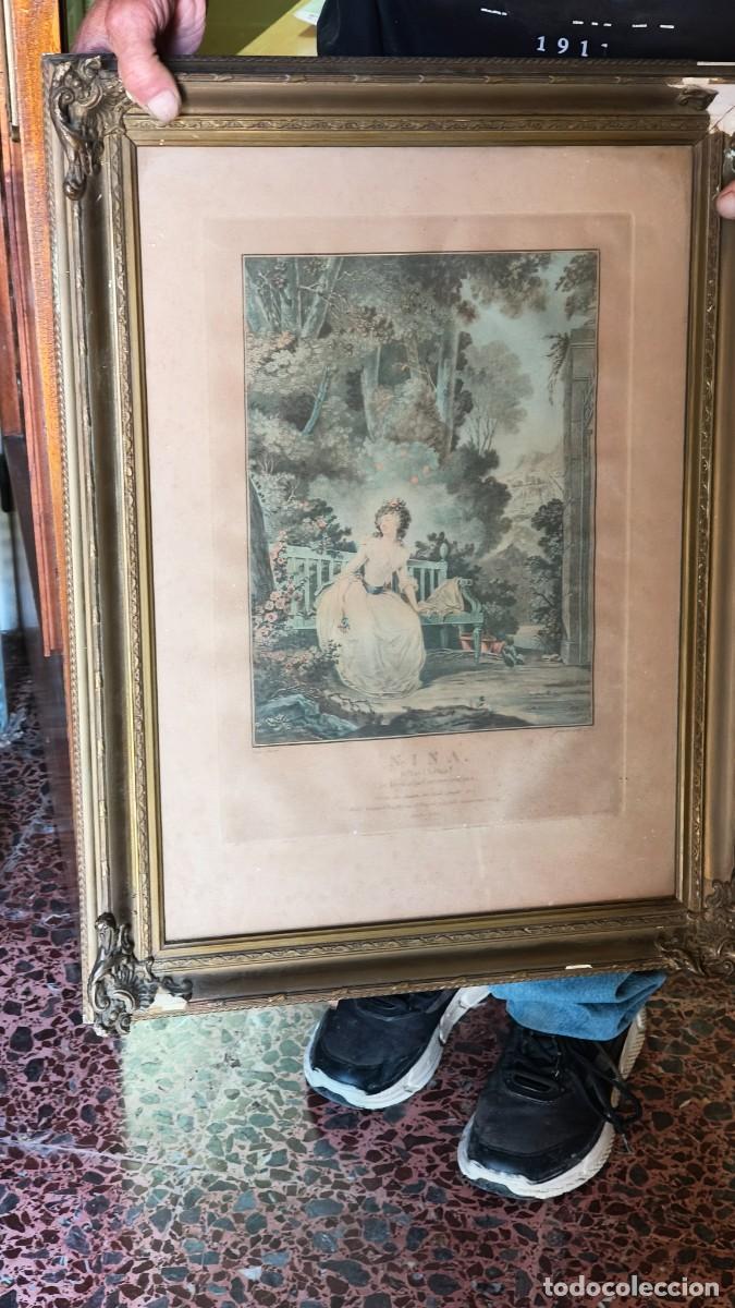 Arte: Gravure originale 18 e si&egrave;cle 1789 Janinet &rdquo;nina&rdquo;