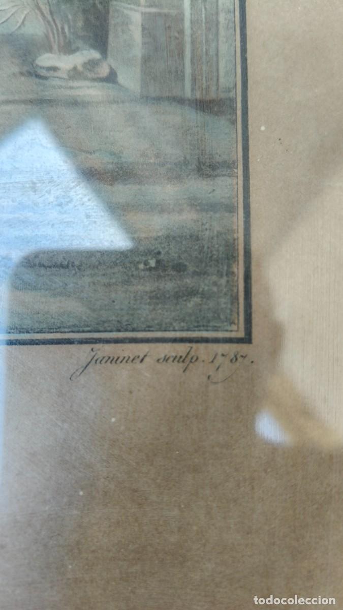 Arte: Gravure originale 18 e si&egrave;cle 1789 Janinet &rdquo;nina&rdquo; - Foto 6