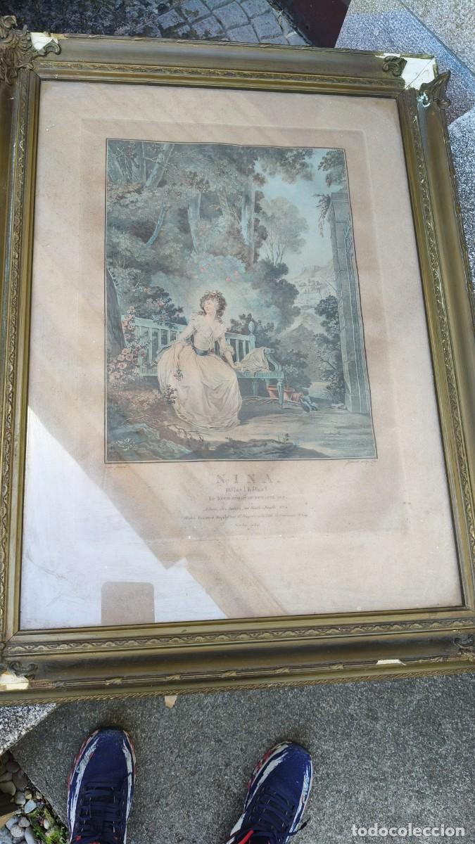 Arte: Gravure originale 18 e si&egrave;cle 1789 Janinet &rdquo;nina&rdquo; - Foto 7