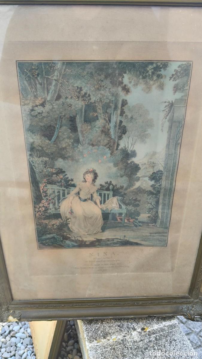 Arte: Gravure originale 18 e si&egrave;cle 1789 Janinet &rdquo;nina&rdquo; - Foto 12