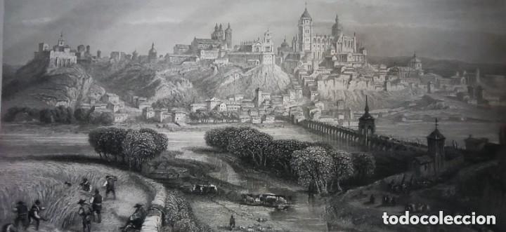 Arte: GRABADO SALAMANCA, ORIGINAL,1838, DATADO PLANCHA, ROBERTS / FORD , 1&ordf; EDICI&Oacute;N.