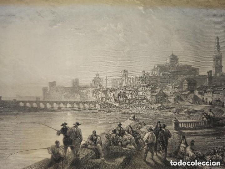 Arte: GRABADO C&Oacute;RDOBA, PUENTE ROMANO, ORIGINAL,DATADO PLANCHA, 1836, DAVID ROBERTS, 1&ordf; EDICI&Oacute;N, PERFECTO.