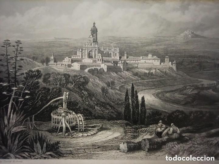 Arte: GRABADO MONASTERIO CARTUJA,JEREZ, C&Aacute;DIZ, ORIGINAL,1836, DATADO PLANCHA, ROBERTS 1&ordf; EDICI&Oacute;N, PERFECTO