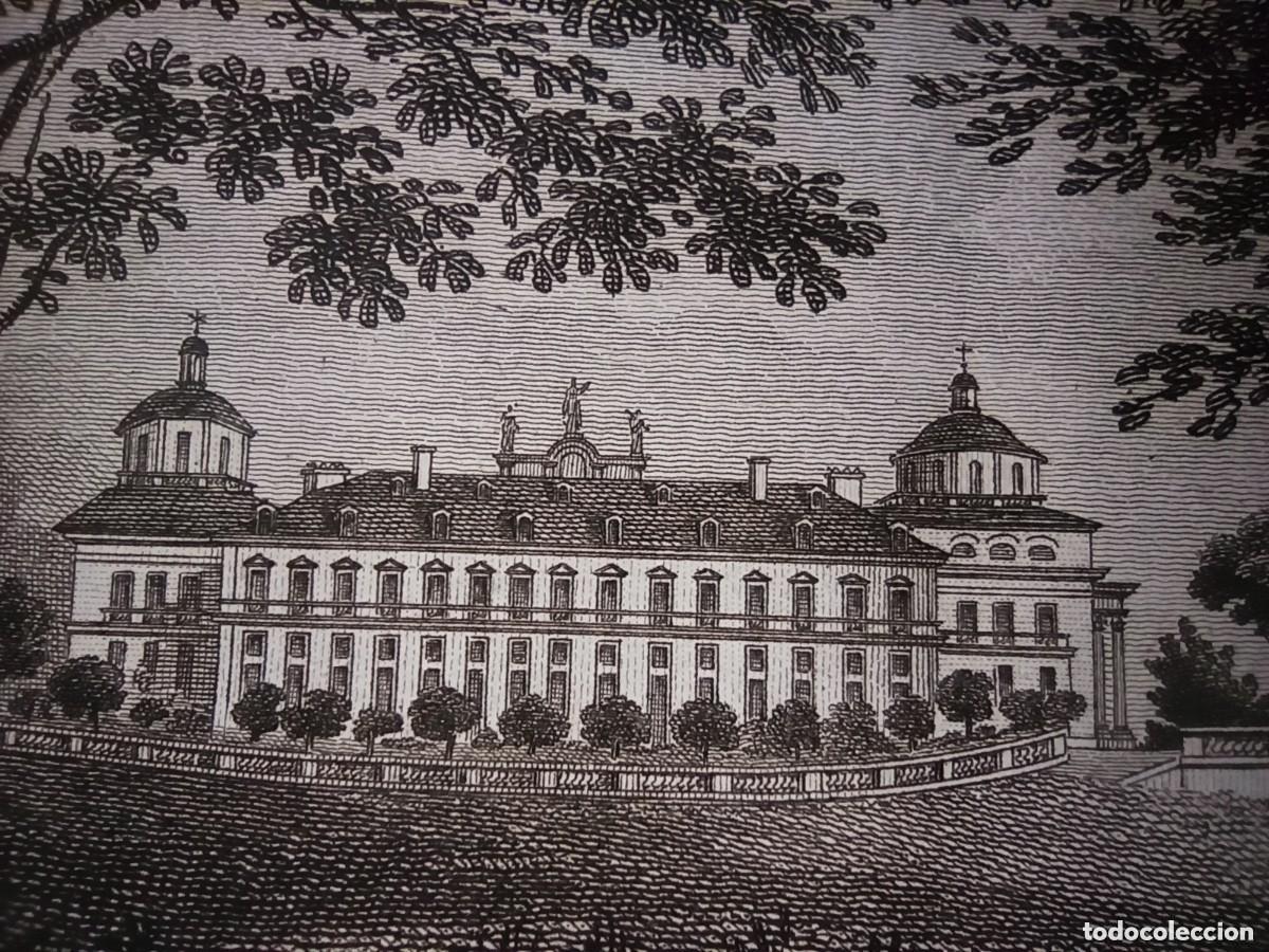 Arte: ESPL&Eacute;NDIDO GRABADO PALACIO REAL DE ARANJUEZ, 1828, PARIS, ORIGINAL, LABORDE / GOSSARD.