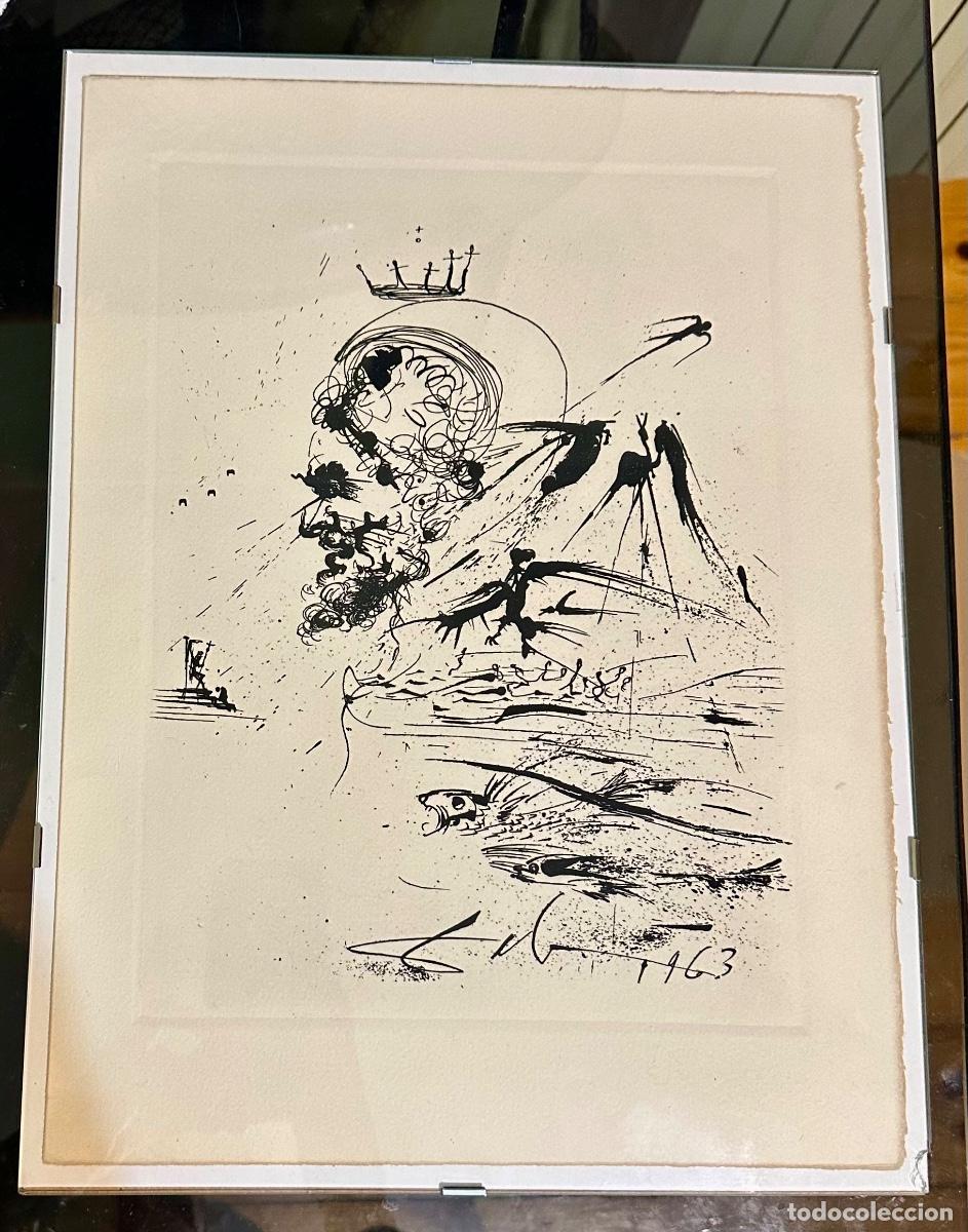 Arte: Grabado Original de Salvador Dal&iacute; - &rdquo;Estudio para un sue&ntilde;o&rdquo; (La vida es sue&ntilde;o, 1975)