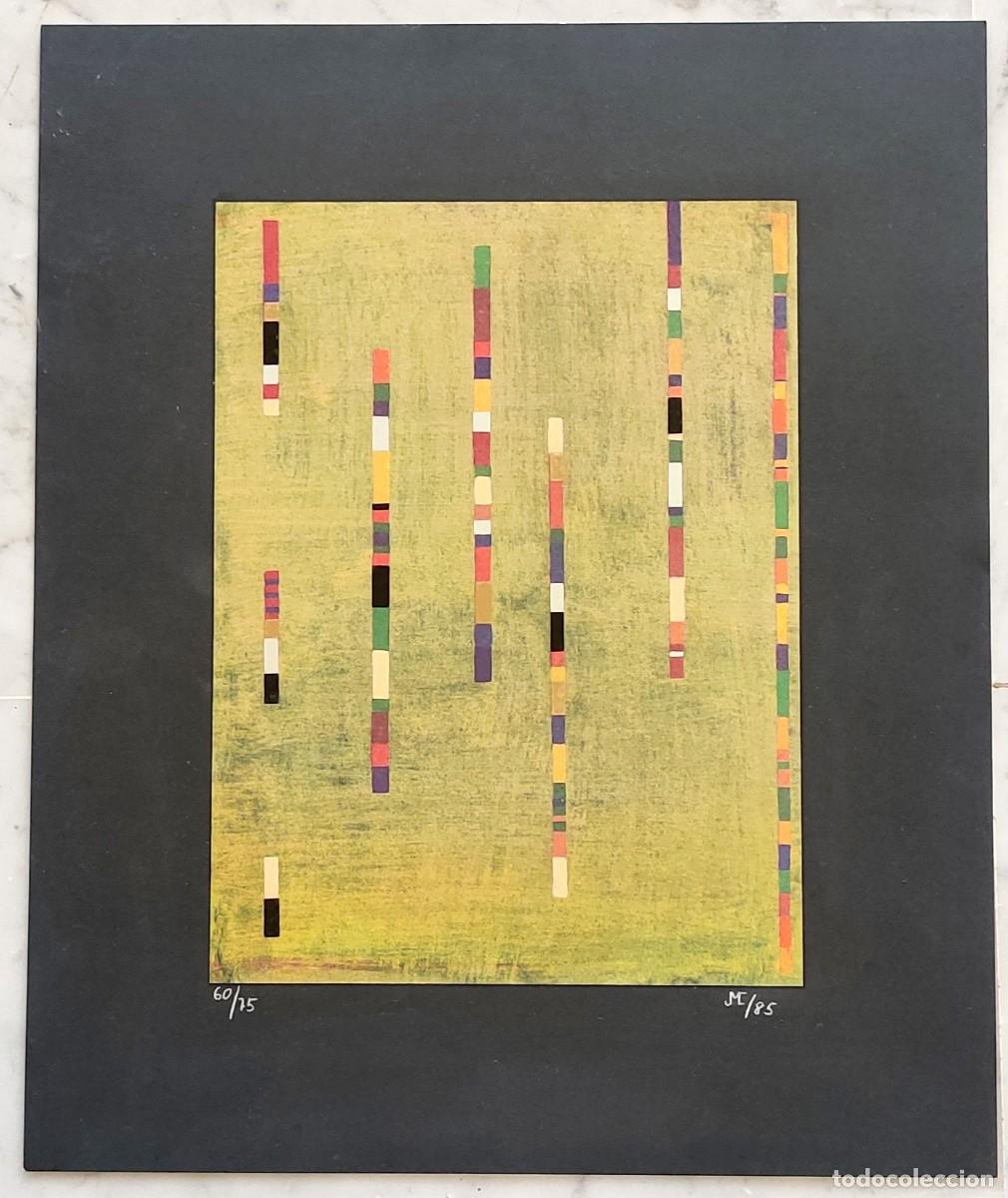 Arte: Jos&eacute; Mar&iacute;a C&oacute;rdoba (JMC) &ndash; Grabado Original Abstracto (1985). Numerado 60/75-Firmado a l&aacute;piz