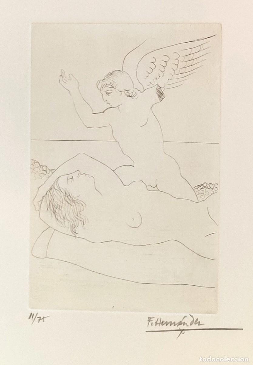 Arte: Grabado original Francisco Hern&aacute;ndez D&iacute;az (1932-2012) &ndash; Firmado y Numerado 11/75