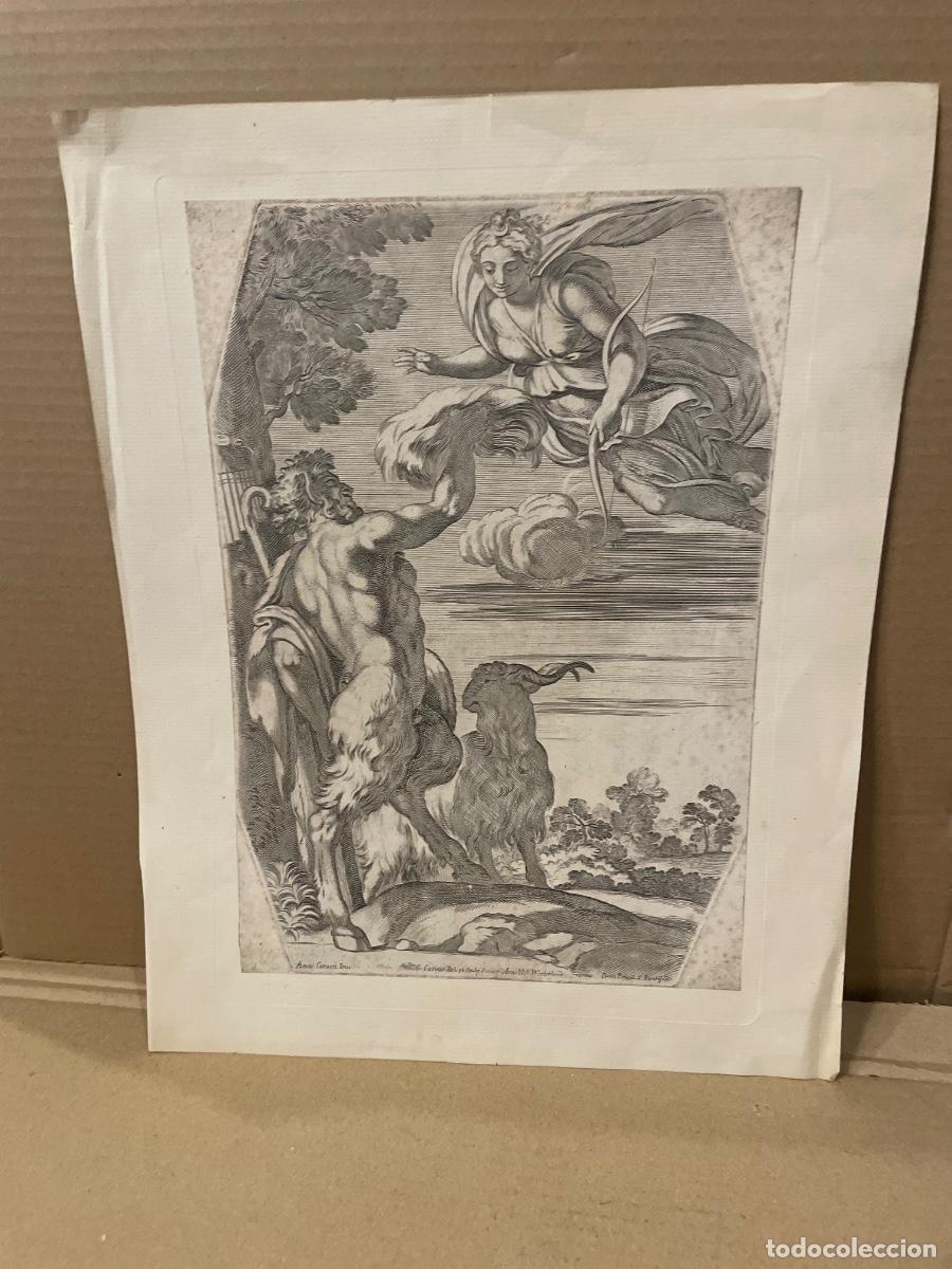 Arte: ANTIGUO GRABADO / AGUAFUERTE - 1657 GABADO POR CESIO CALO ,DIBUJADO CESIO CARLO INTER. CARRACCI ANNI