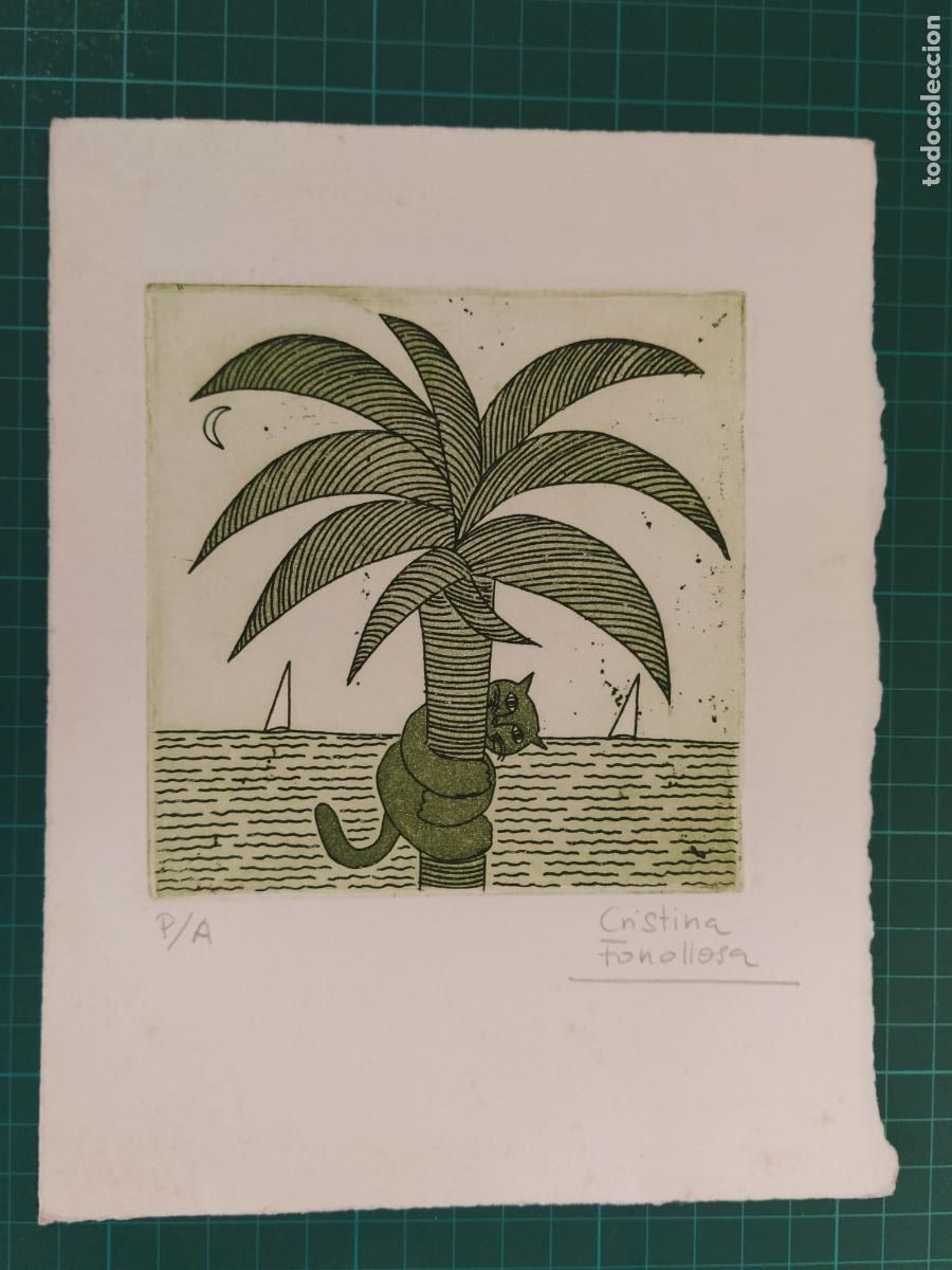 Arte: CRISTINA FONOLLOSA - GRABADO FIRMADO A LAPIZ -VER FOTOS-(K-15.400)