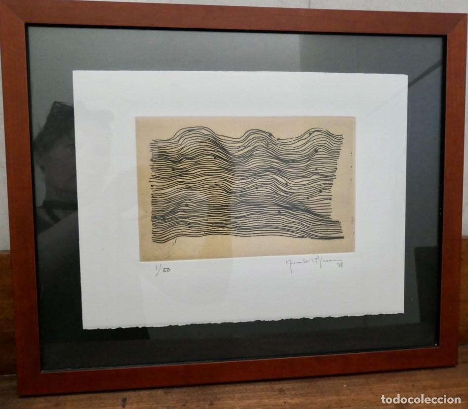 Arte: grabado original al aguafuerte de Joan Hern&aacute;ndez Pijuan (1931&ndash;2005)&rdquo;Roturat-419&rdquo;- PA:1/50