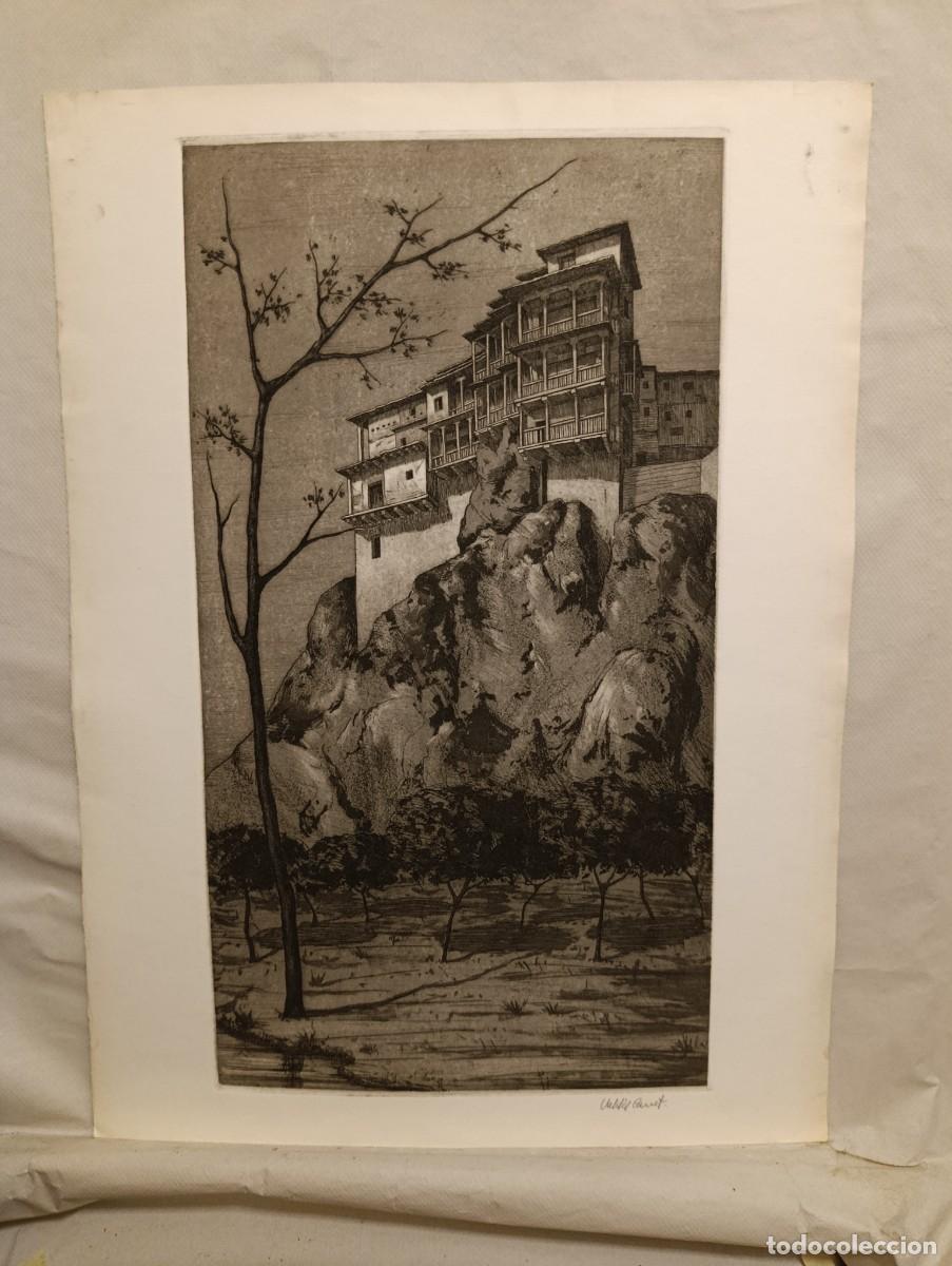 Arte: Gradabo al aguafuerte, &rdquo;Cuenca&rdquo;, obra de Vald&eacute;s Canet