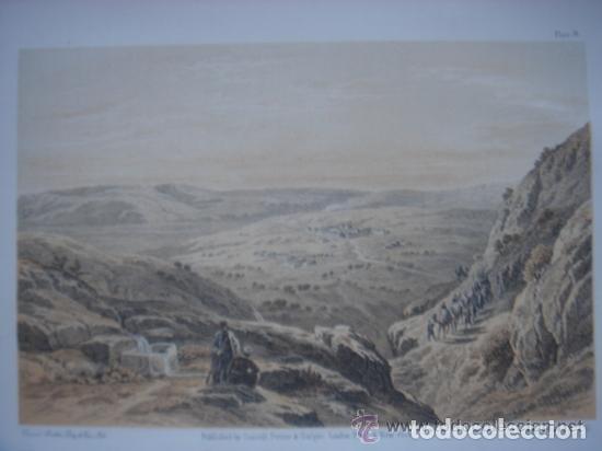 Arte: GRABADO LITOGR&Aacute;FICO DE CANA&Aacute;N ,TIERRA PROMETIDA, LONDRES, ORIGINAL,1879, DAVID ROBERTS