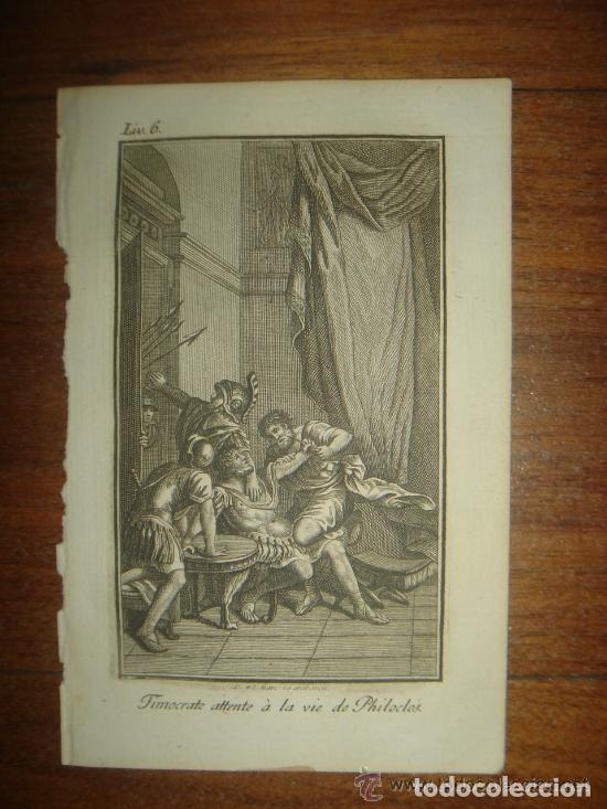 Arte: GRABADO MITOL&Oacute;GICO, AVENTURAS DE TEL&Eacute;MACO, ORIGINAL, MADRID,1822, 200 A&Ntilde;OS DE ANTIGUEDAD , PERFECTO.
