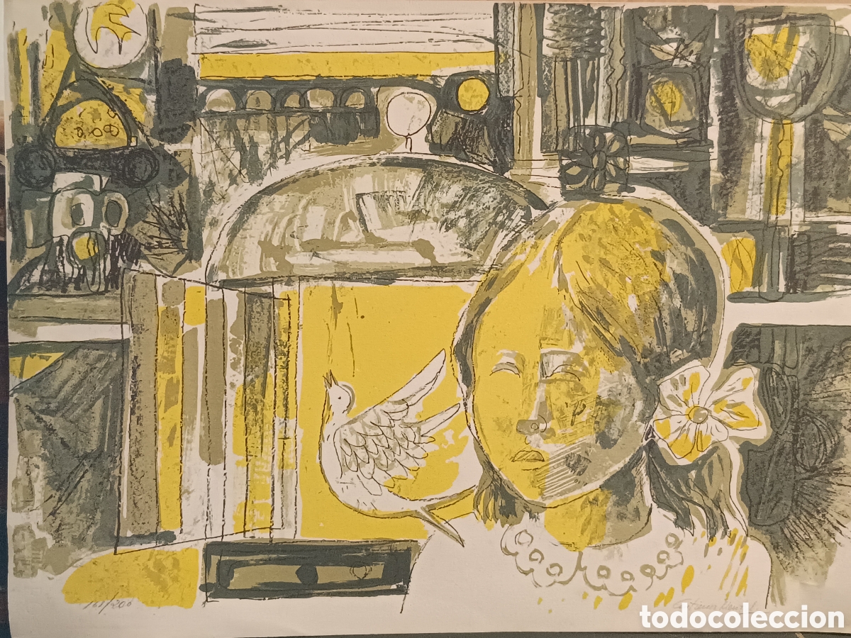 Arte: GRABADO DEL PINTOR DE JEREZ DE LA FRONTERA JUAN GUTIERREZ MONTIEL, NUMERADO Y FIRMADO LAPIZ 168/200