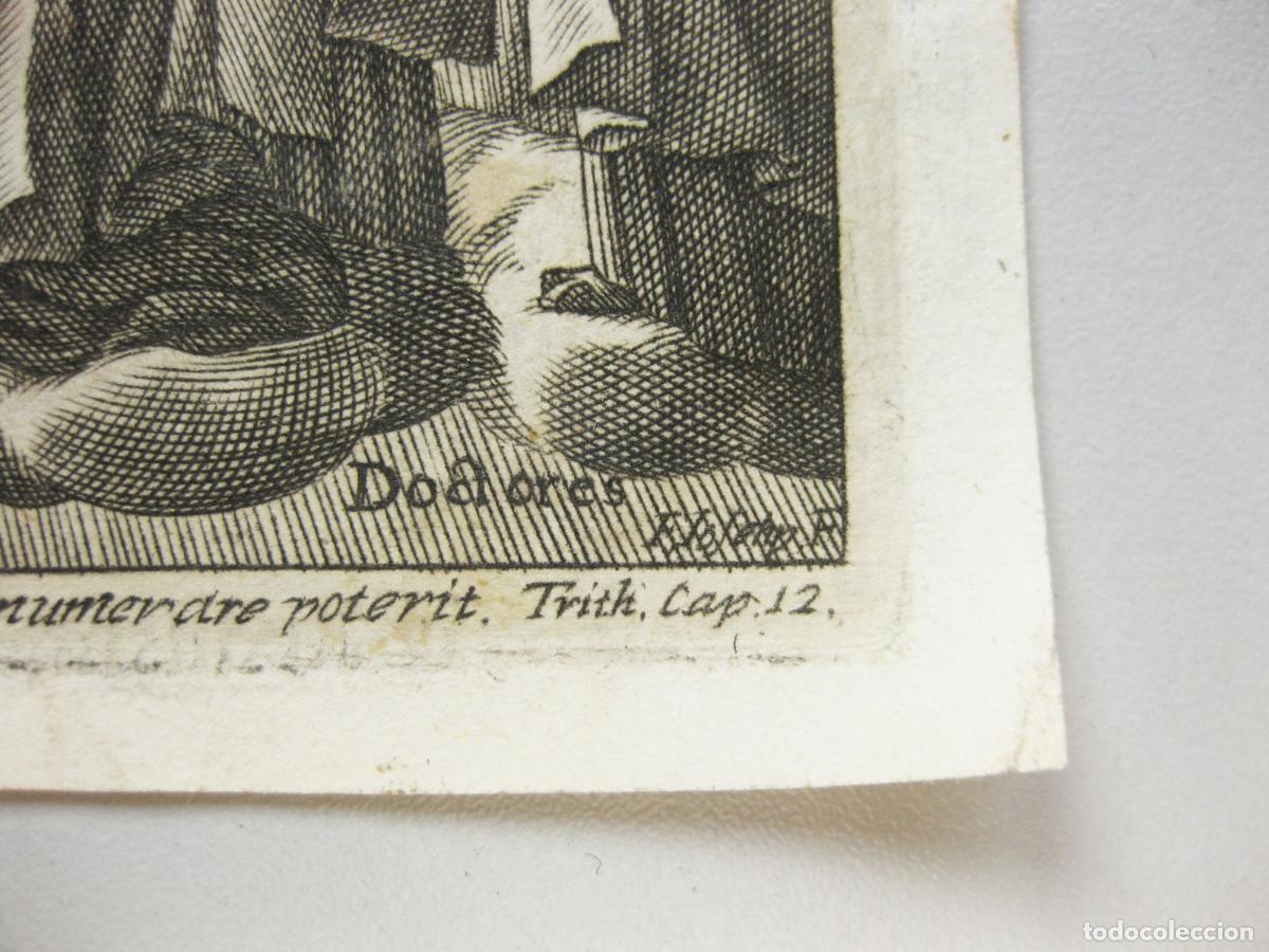 Arte: Grabado del Escapulario del Carmen procente de la hoja de un libro. - Foto 4