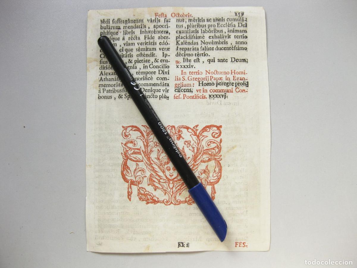 Arte: Grabado del Escapulario del Carmen procente de la hoja de un libro. - Foto 5