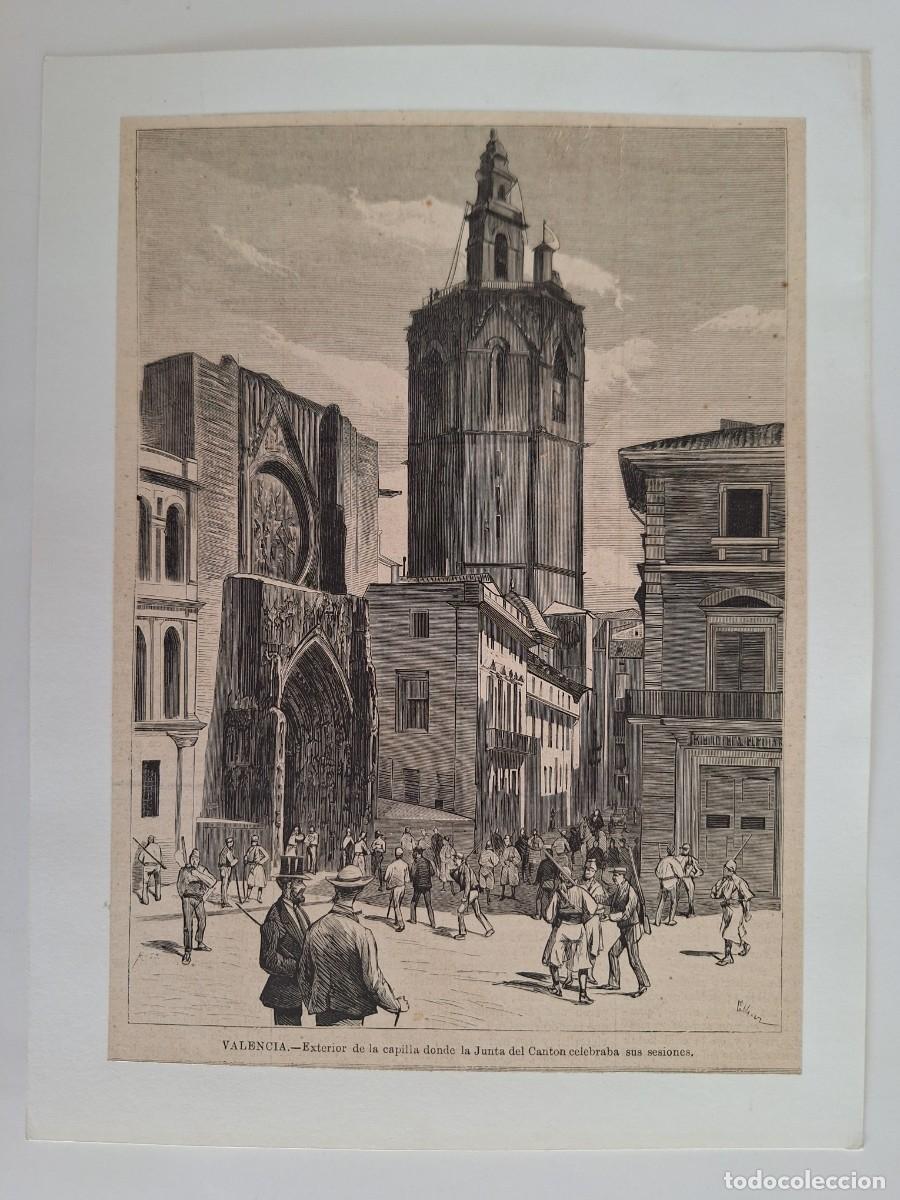 Arte: VALENCIA EXTERIOR CAPILLA DONDE JUNTA DEL CANTON CELEBRABA SUS SESIONES EL MIGUELETE RV