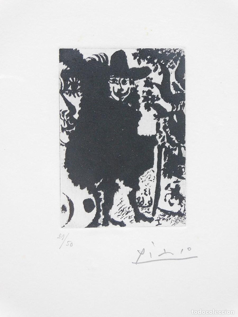 Art: GRABADO AGUATINTA SOBRE PAPEL - PABLO RUIZ PICASSO - LA CEL&Eacute;STINE 347