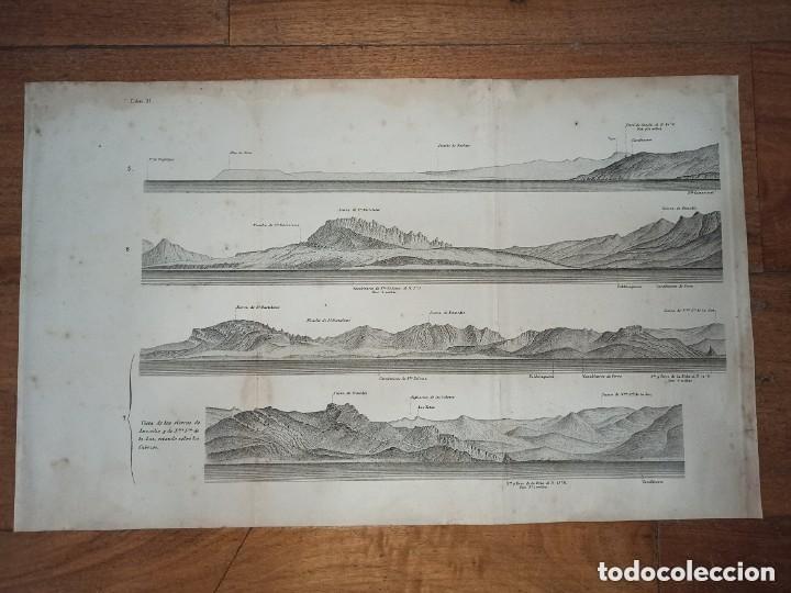 Arte: PERFILES COSTA BARBATE, TARIFA, CADIZ, ORIGINAL, MADRID, 1873
