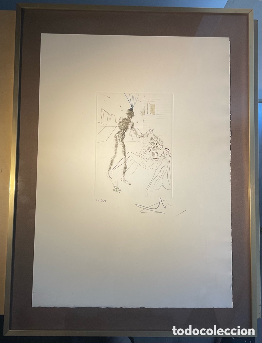 Arte: SALVADOR DAL&Iacute;,HENRY V ,Grabado PUNTA SECA ORIGINAL &ndash; FIRMADO Y NUMERADO 105/250 &ndash; BFK RIVES
