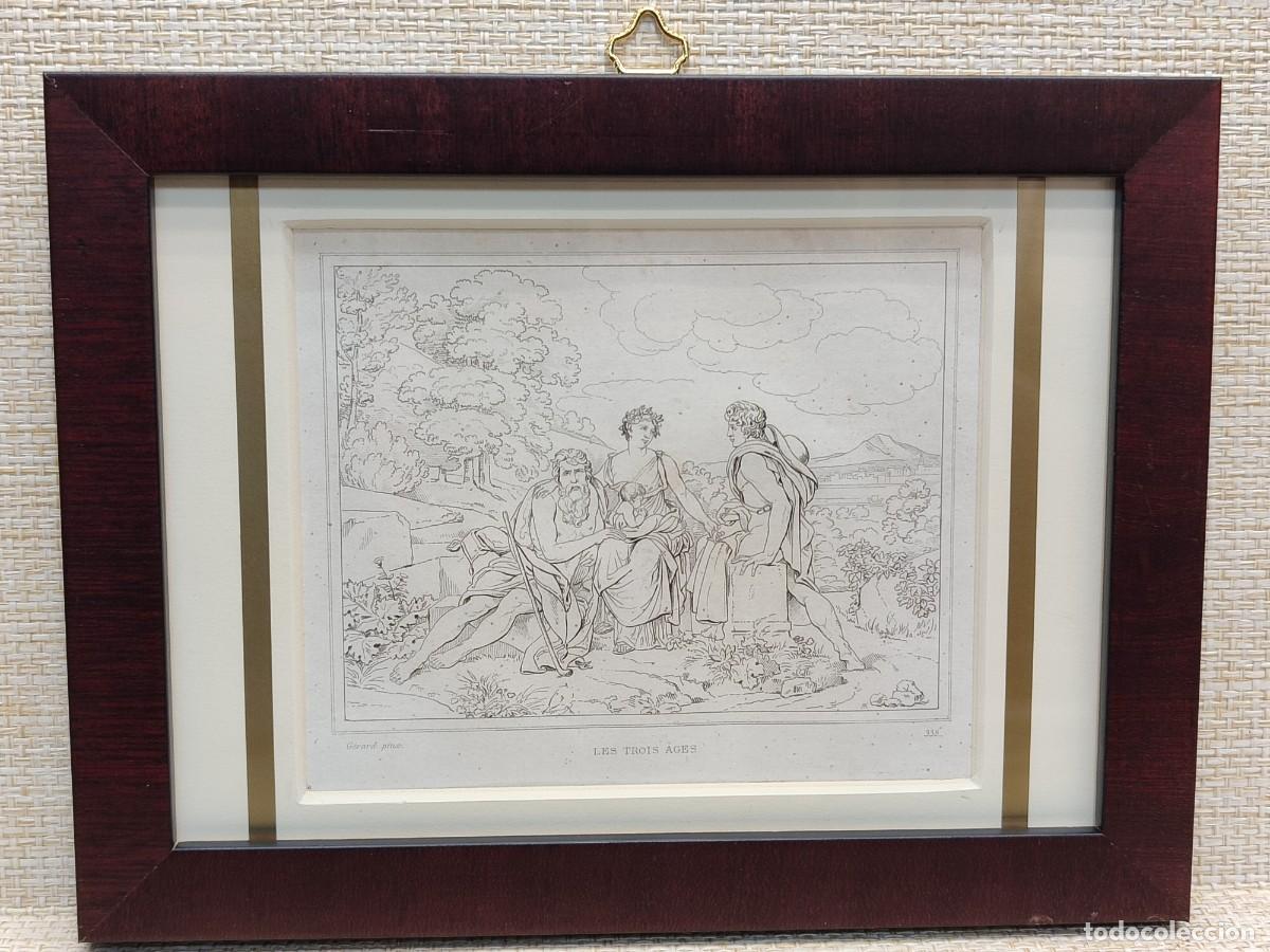 Arte: Las tres edades de Gerard. Musee de peinture et de sculpture. Reveil. S. XIX. cuadro. Mitologia