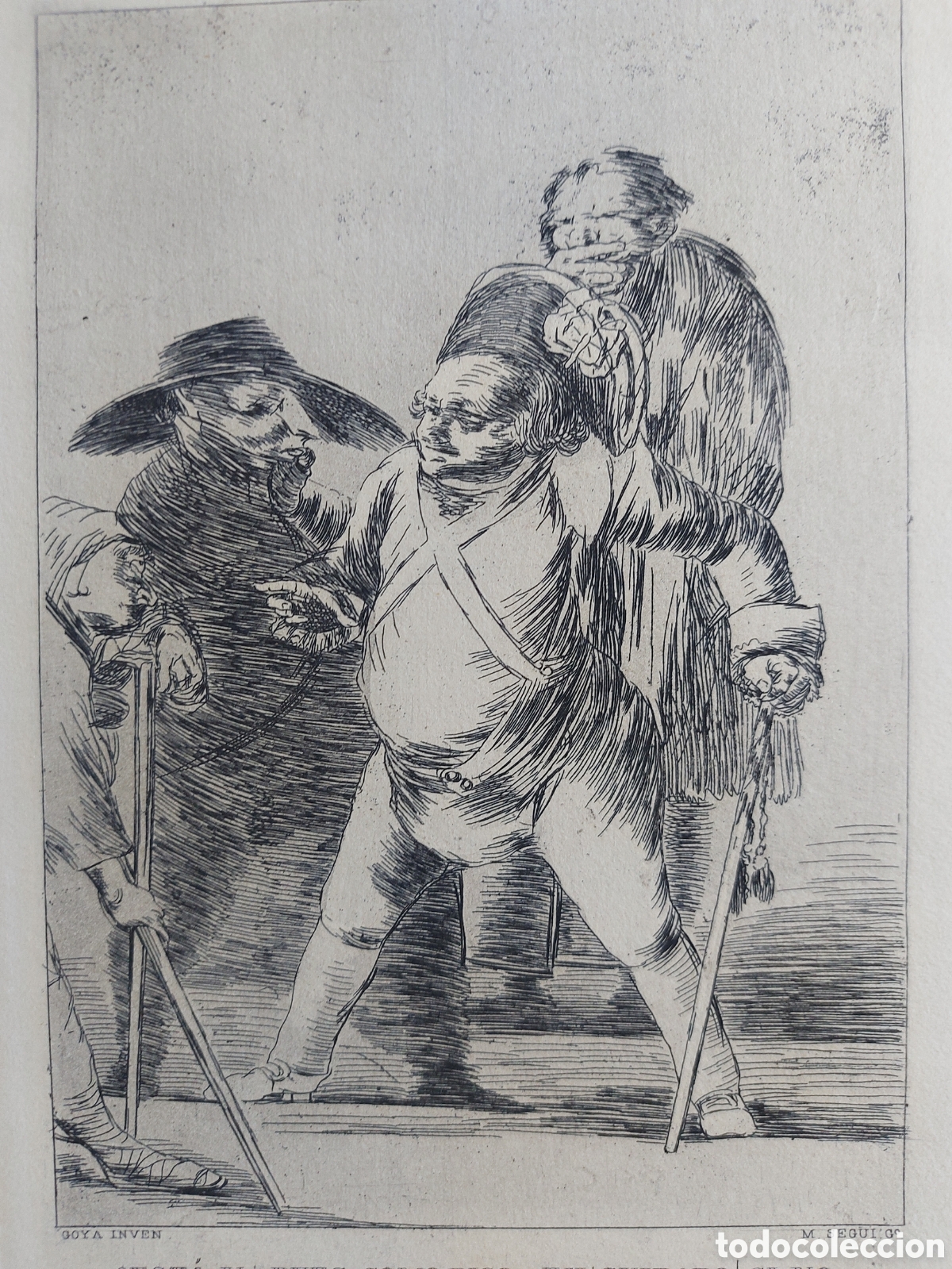 Arte: GOYA&rdquo; SERIE LOS CAPRICHOS&rdquo; AGUAFUERTE - Foto 2