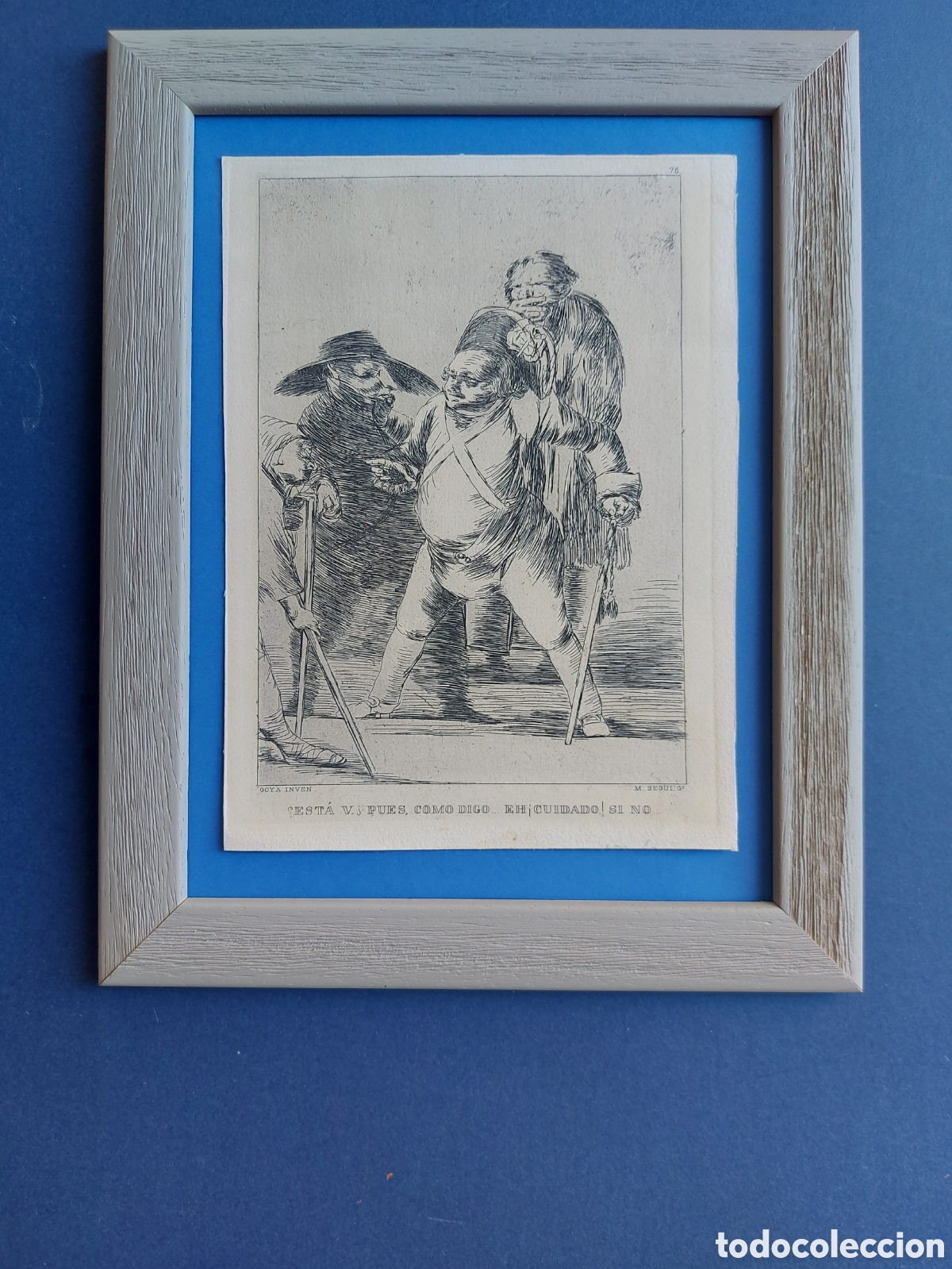 Arte: GOYA&rdquo; SERIE LOS CAPRICHOS&rdquo; AGUAFUERTE - Foto 1