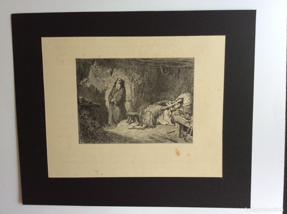 Arte: Atala (Fran&ccedil;ois-Ren&eacute; de Chateaubriand e ilustrada por Gustave Dor&eacute; ). Gravura do s&eacute;culo XIX - N.&ordm; 9