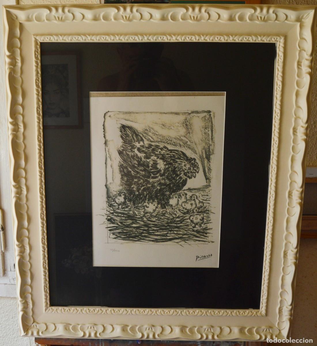 Arte: PICASSO - BUFFON - LA MERE POULE - GRABADO ORIGINAL - FIRMADO EN PLANCHA - 52/250 A L&Aacute;PIZ