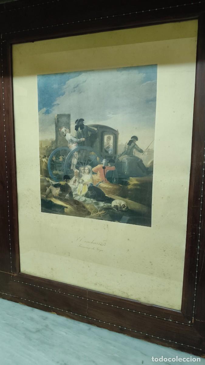 Arte: Chromolithographie &eacute;poque 1960 reproduction Francisco de Goya &eacute;dition Barsal