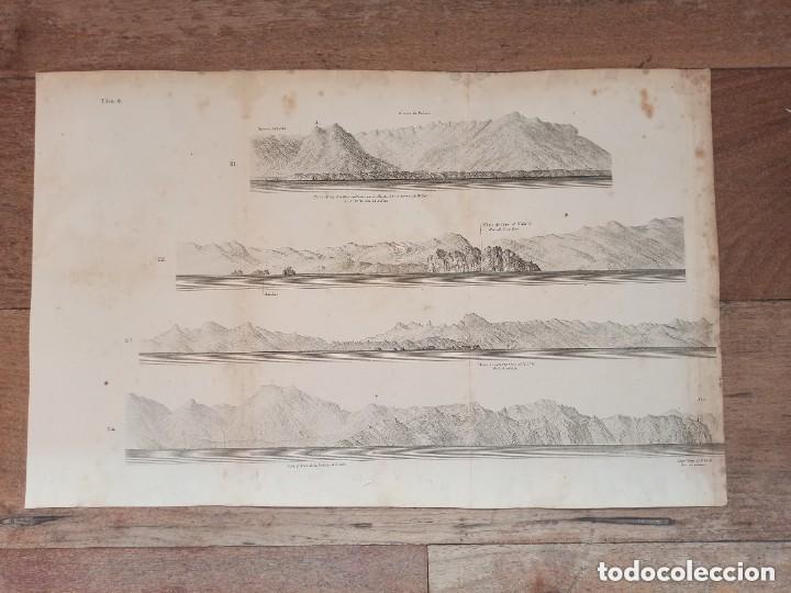 Arte: PERFILES COSTA ROQUETAS, ALMER&Iacute;A, &Aacute;GUILAS, ALMAZARR&Oacute;N, CARTAGENA, MURCIA, ORIGINAL, MADRID, 1873