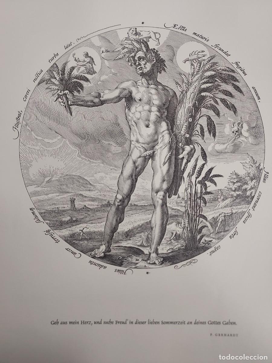 Arte: Grabado, reproducci&oacute;n moderna. Verano (Aestas) - Jacob Matham / Hendrick Goltzius (30 x 38 cm)