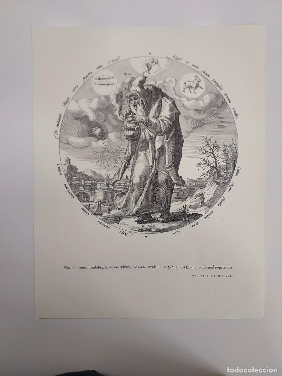 Arte: Grabado, reproducci&oacute;n moderna. El Invierno (Hiems) - Jacob Matham / Hendrick Goltzius (30 x 38 cm)