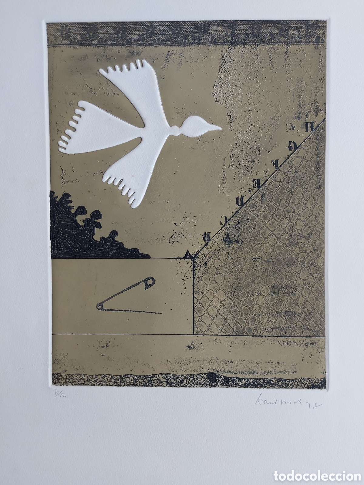 Arte: DANIEL ARGIMON &rdquo;EL PAJARO Y SU SIMBOLISMO&rdquo; GRABADO 1978