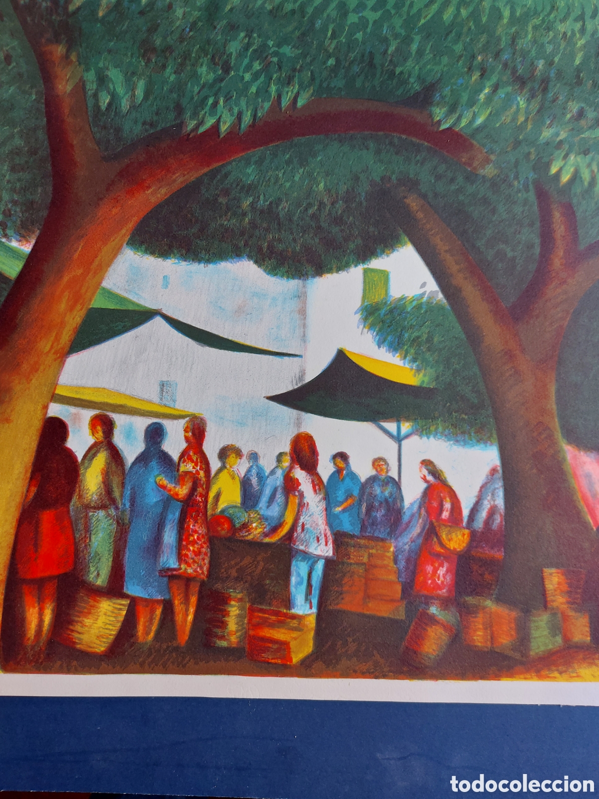 Arte: GUILLEM- VILLA DIA DE MERCADO GRABADO