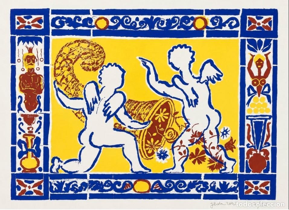 Arte: Jos&eacute; Lu&iacute;s Bola Barrionuevo (1949) - Escena mitol&oacute;gica - Ediciones firmadas a mano y seriada: 22/35
