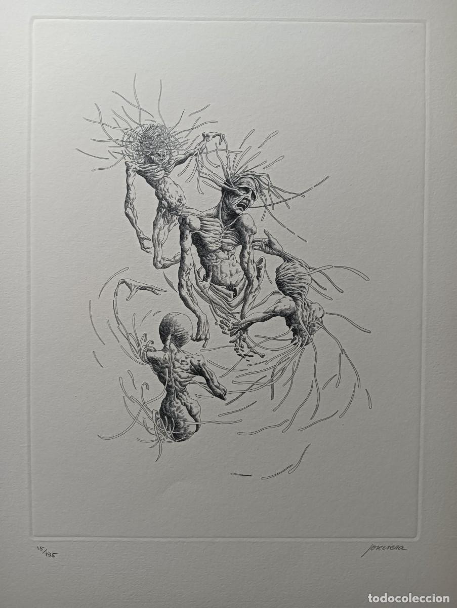 Arte: Jos&eacute; Viera (Huelva, 1949-2020) grabado de 32x25 papel 50x38cms, firmado y num /195. Buen estado