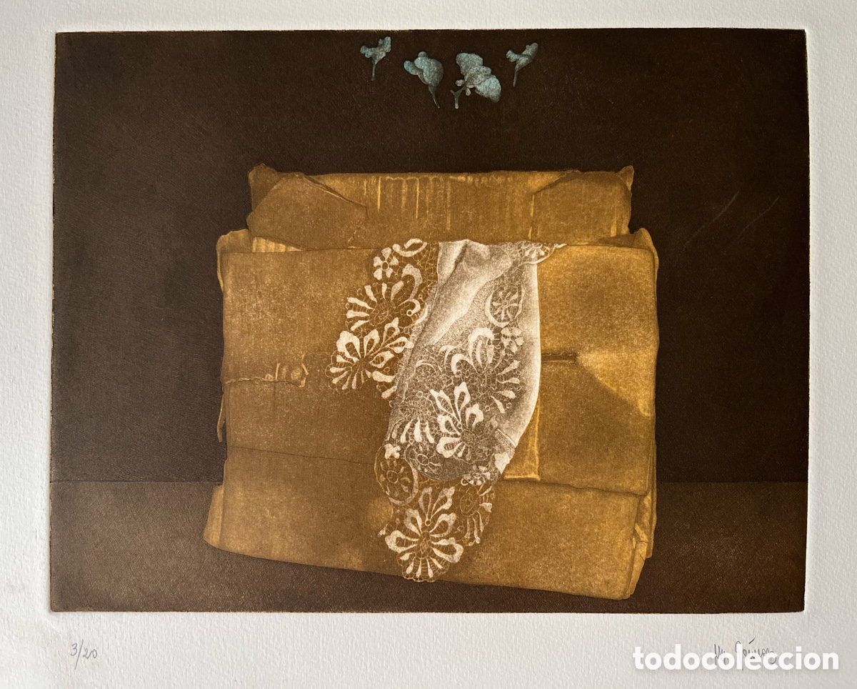 Arte: Grabado del pintor Manolo G&oacute;mez - Firmado y numerado